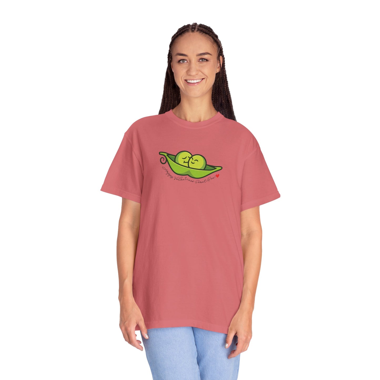 Happy Valentines, Sweet Pea! Unisex Garment-Dyed T-shirt