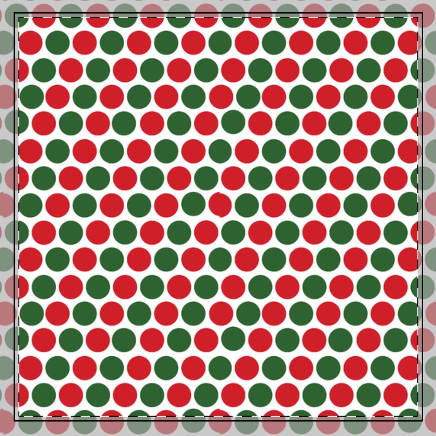 Christmas Polka Dot Party Cotton Twill Napkin