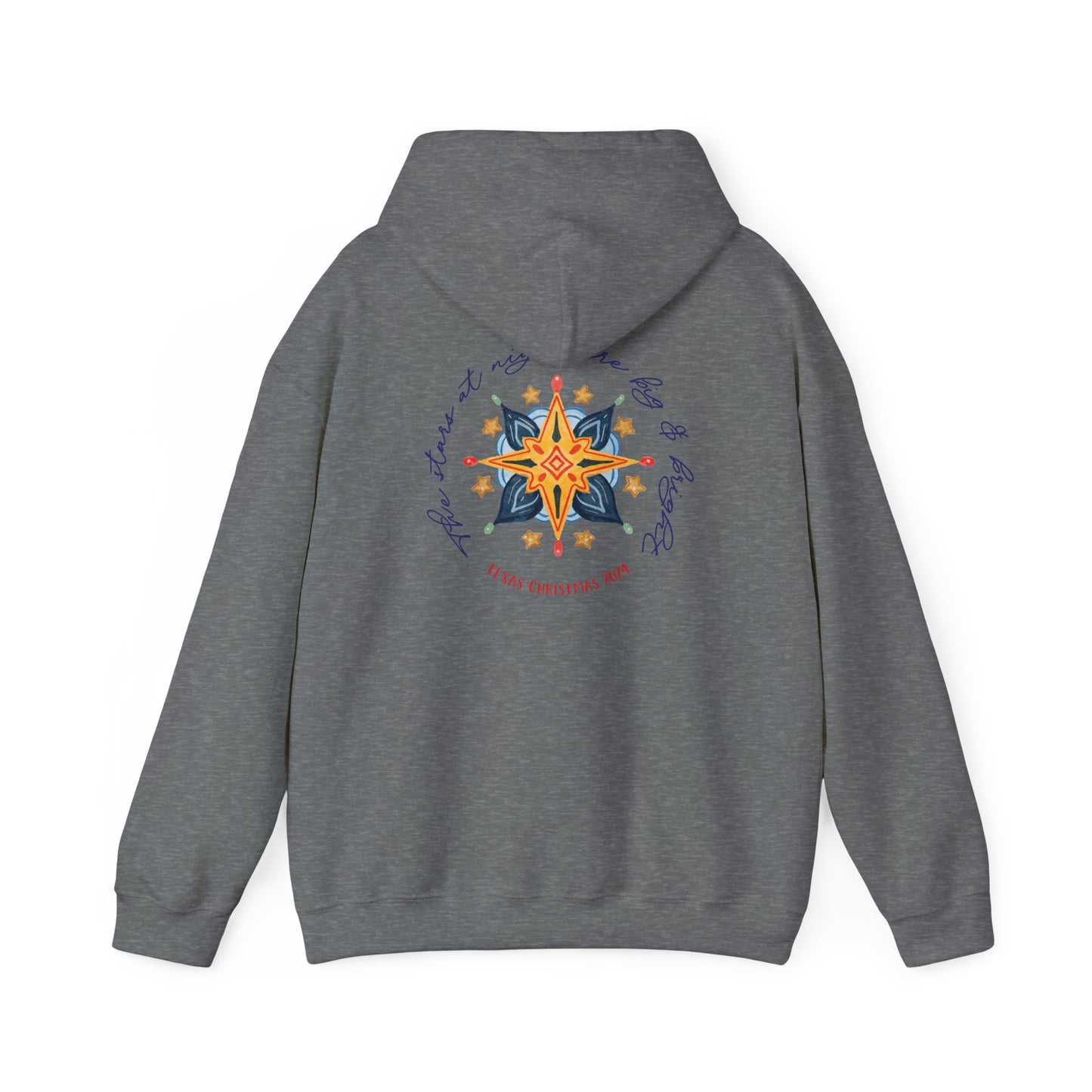 Texas Christmas Western Star Unisex Heavy Blend™ Hooded Sweatshirt
