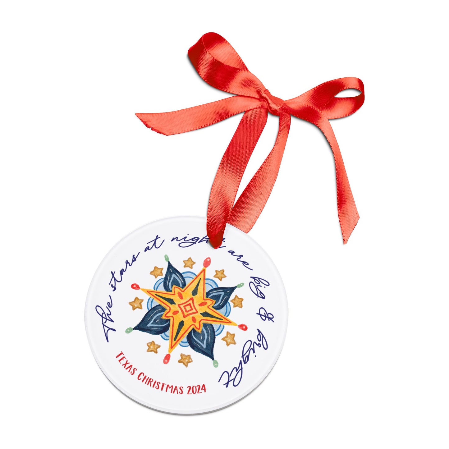 Texas Christmas Northern Star Ornament