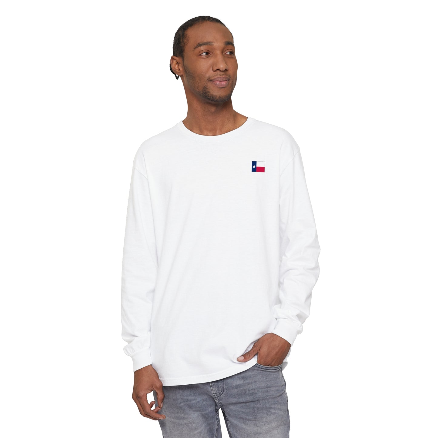 Texas Christmas Eastern Star Unisex Jersey Long Sleeve Tee