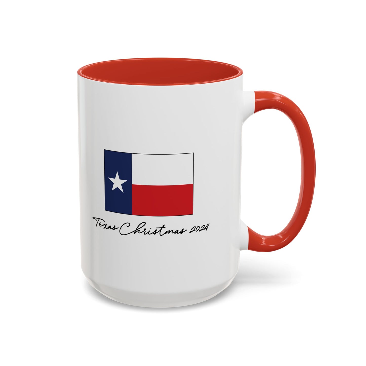 Texas Christmas Western Star Personalizable Christmas Ceramic Mug (11oz, 15 oz)