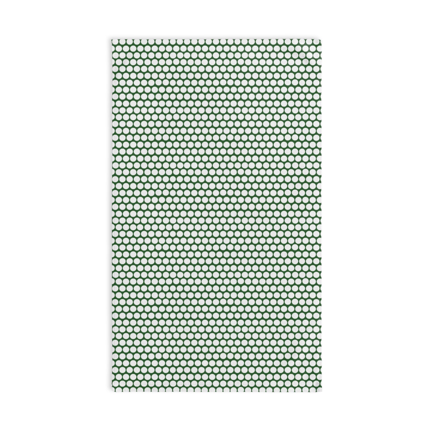Green Polka Dots Hand Towel