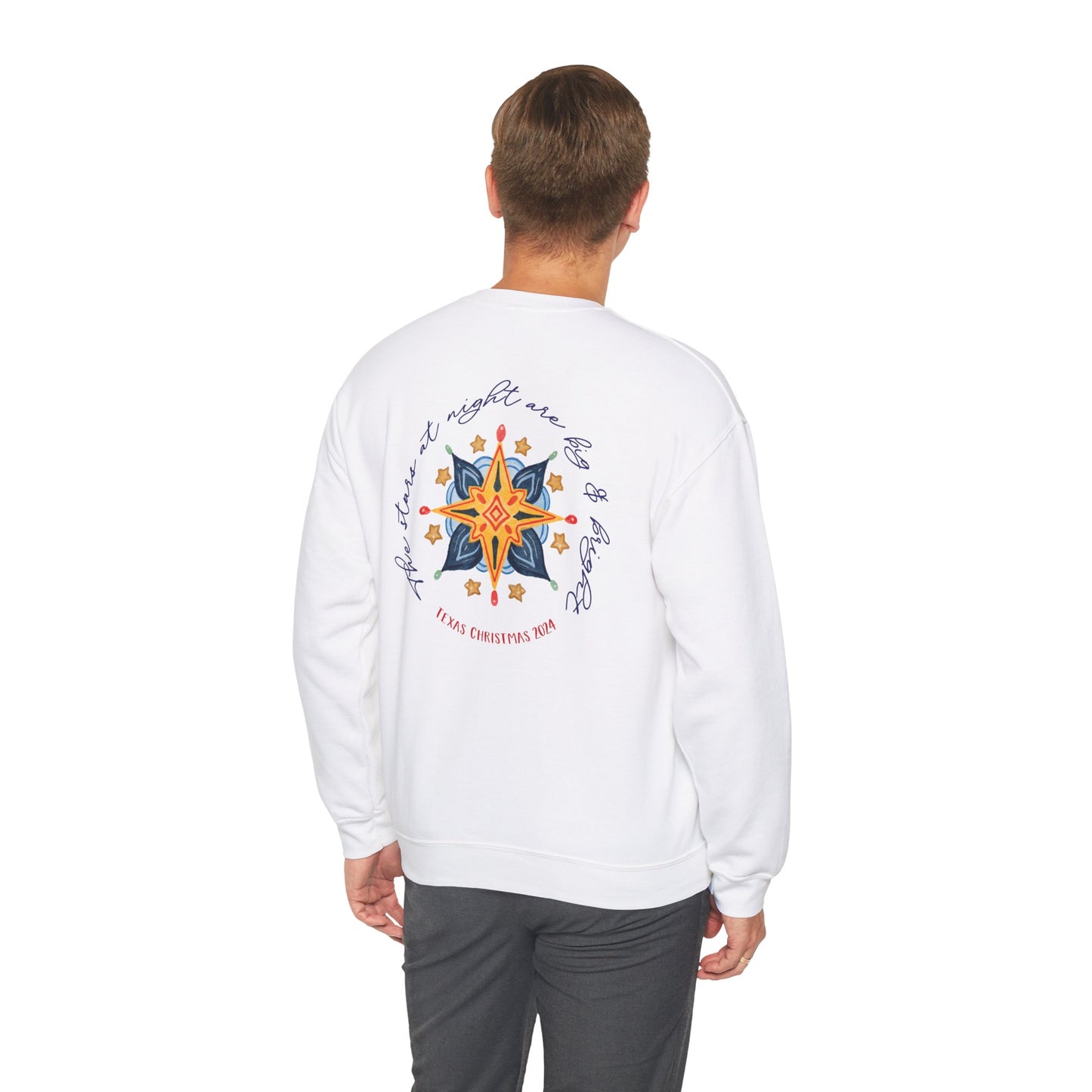 Texas Christmas Northern Star Unisex Heavy Blend™ Crewneck Sweatshirt