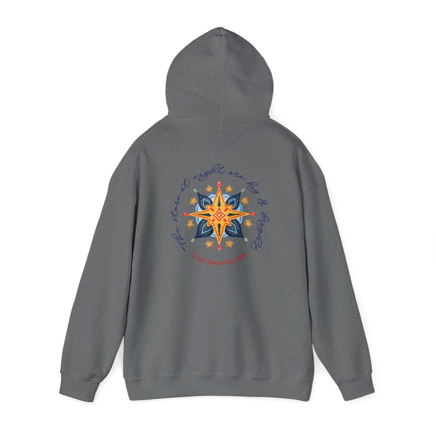Texas Christmas Western Star Unisex Heavy Blend™ Hooded Sweatshirt