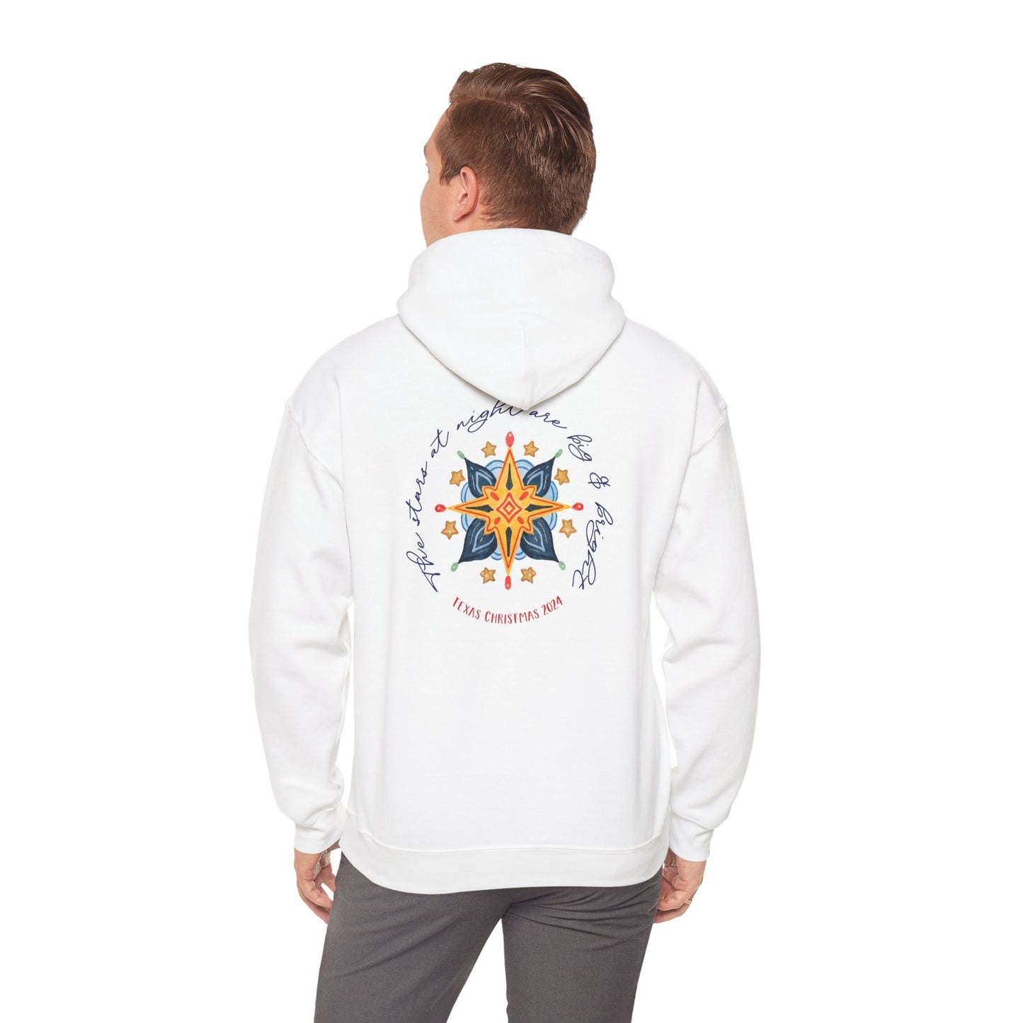 Texas Christmas Western Star Unisex Heavy Blend™ Hooded Sweatshirt