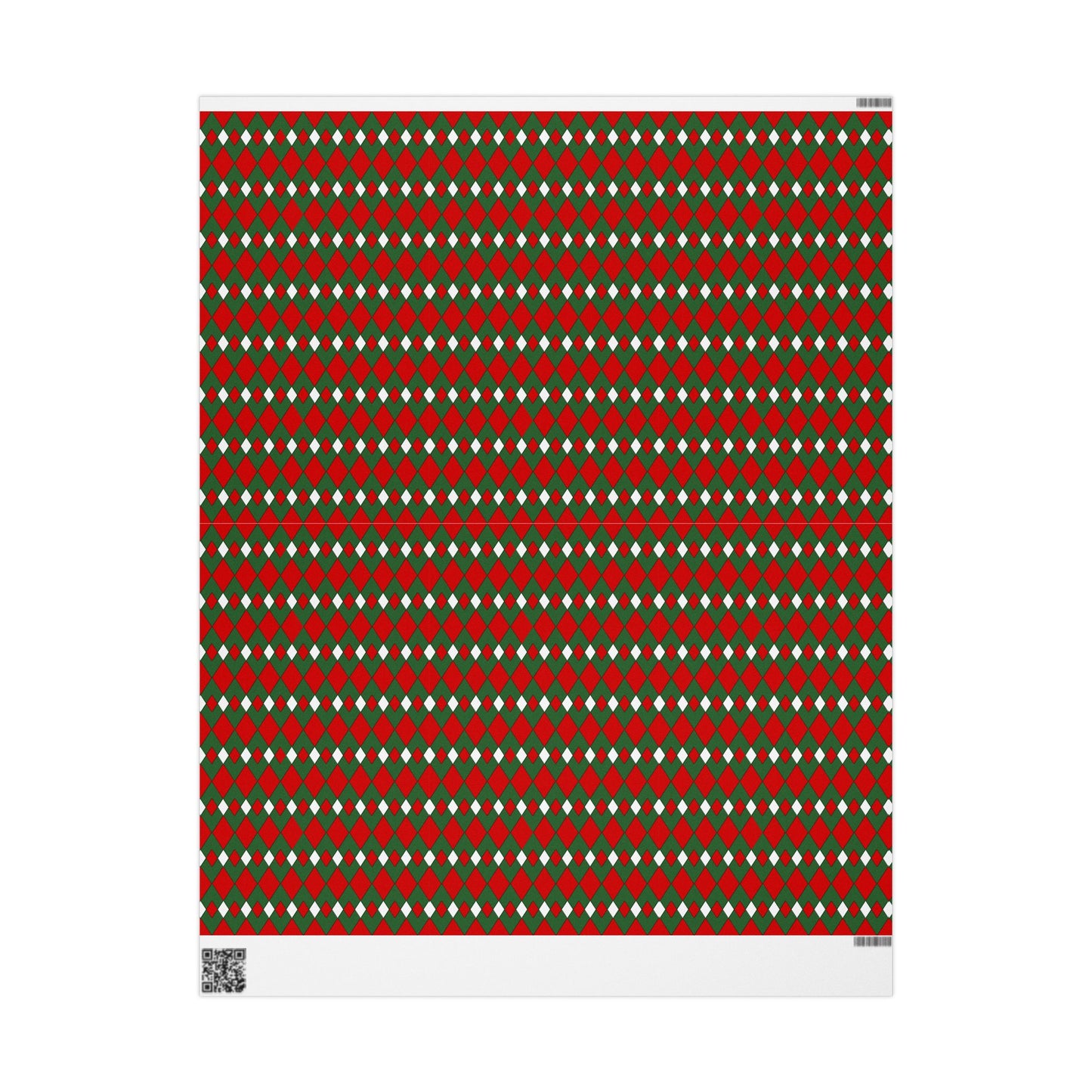 Christmas Fancy Argyle Wrapping Paper