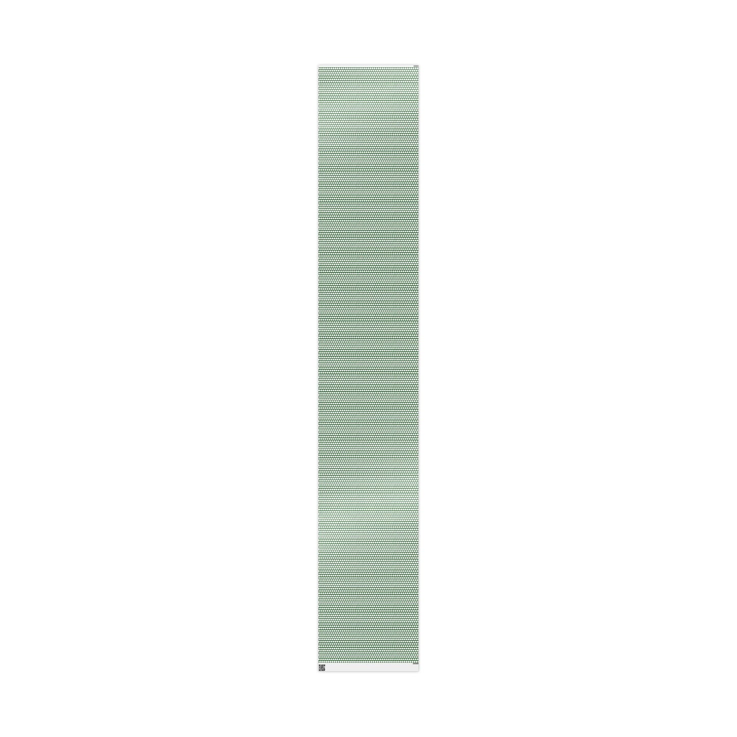 White Polka Dot on Green Wrapping Paper