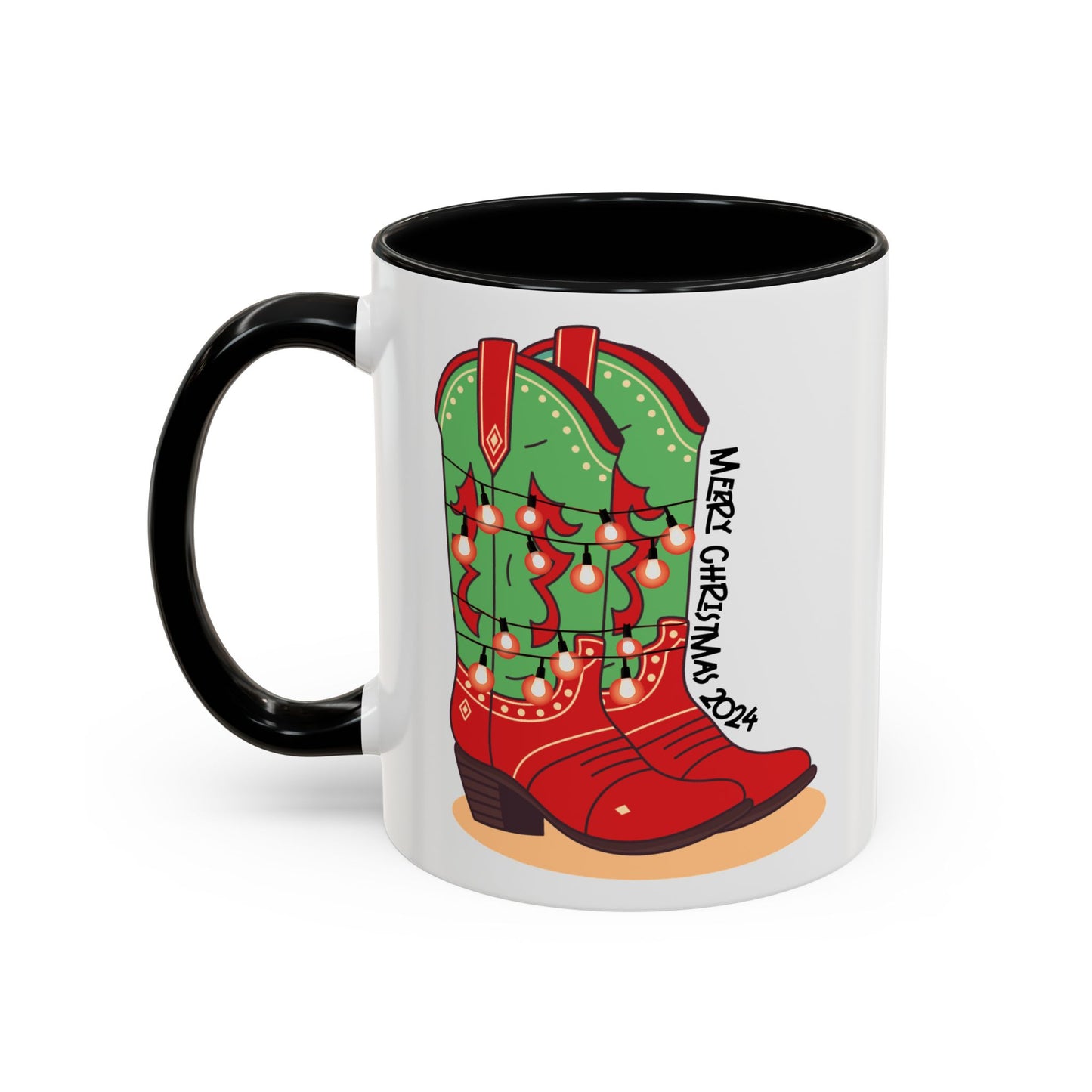 "Dasher" Cowboy Christmas Ceramic Mug (11oz, 15 oz)