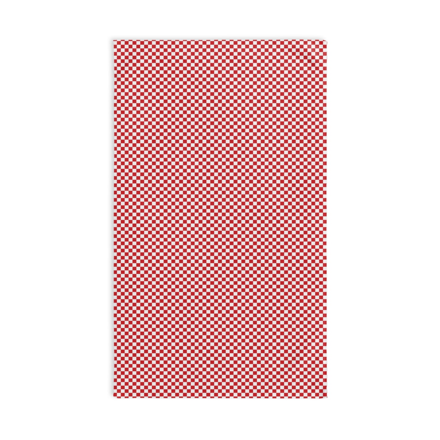 Red Checkered Hand Towel