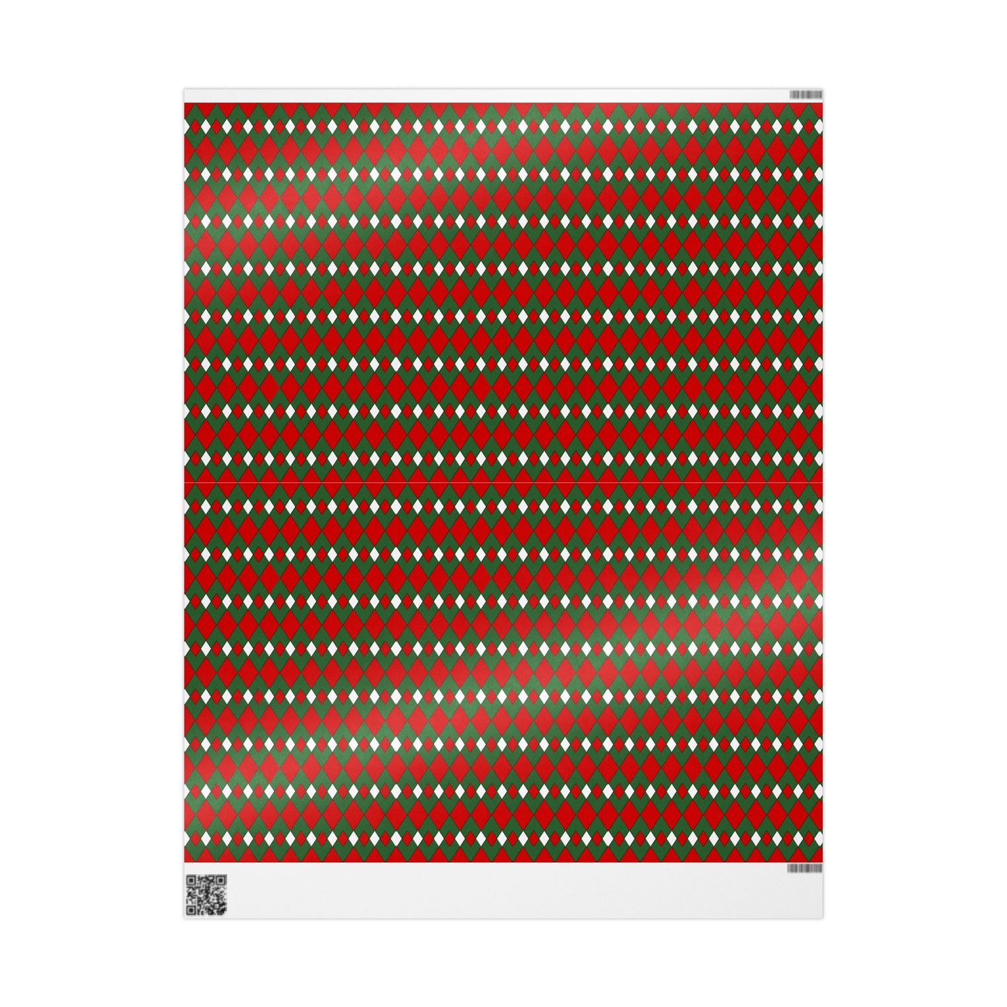 Christmas Fancy Argyle Wrapping Paper