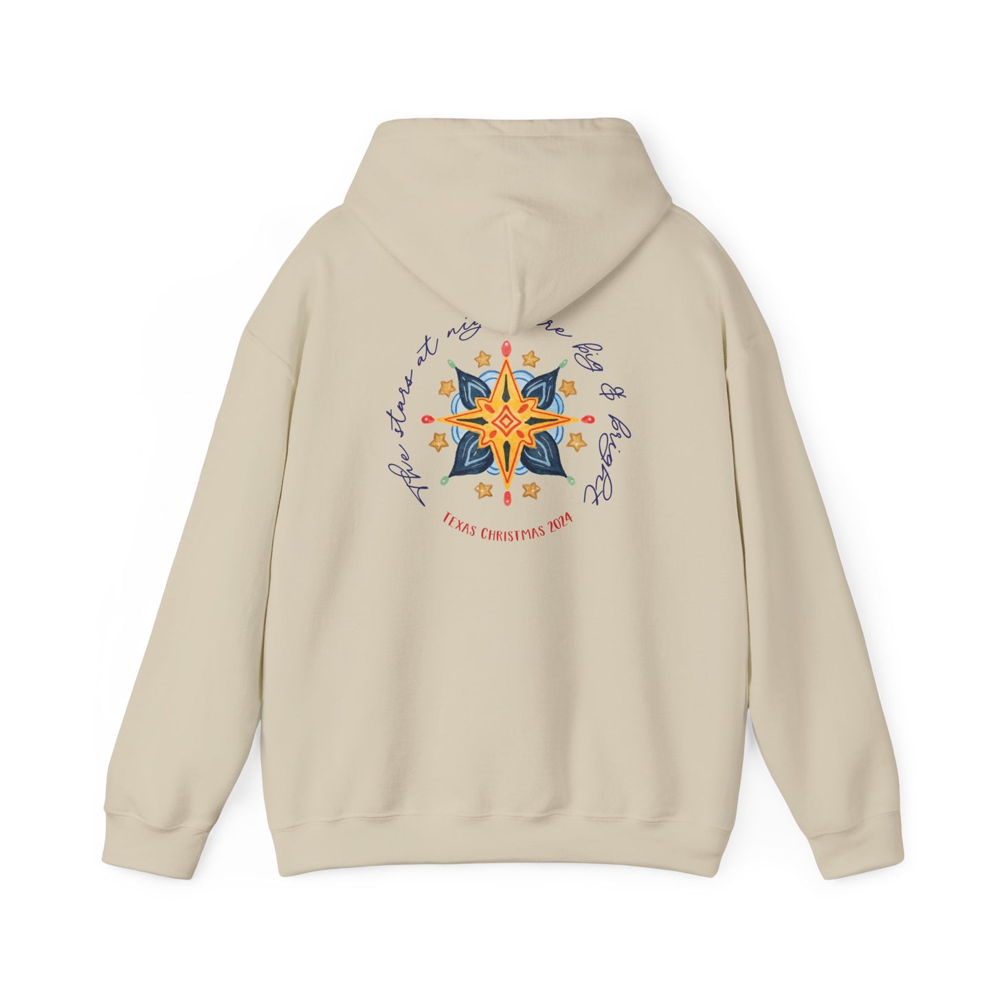 Texas Christmas Western Star Unisex Heavy Blend™ Hooded Sweatshirt