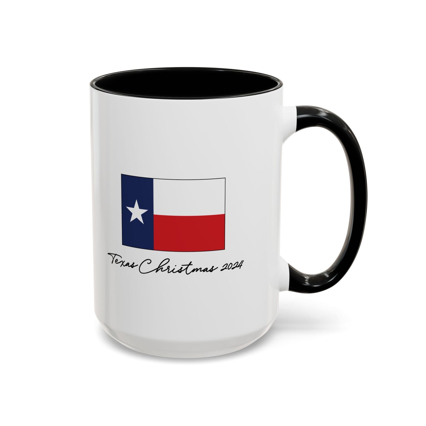 Texas Christmas Eastern Star Personalizable Christmas Ceramic Mug (11oz, 15 oz)