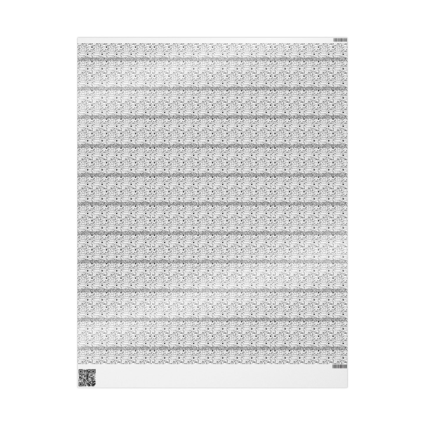 Christmas Party Coloring Activity Wrapping Paper
