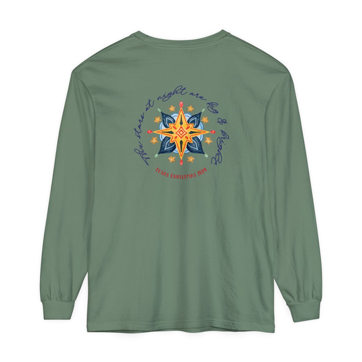 Texas Christmas Northern Star Unisex Jersey Long Sleeve Tee