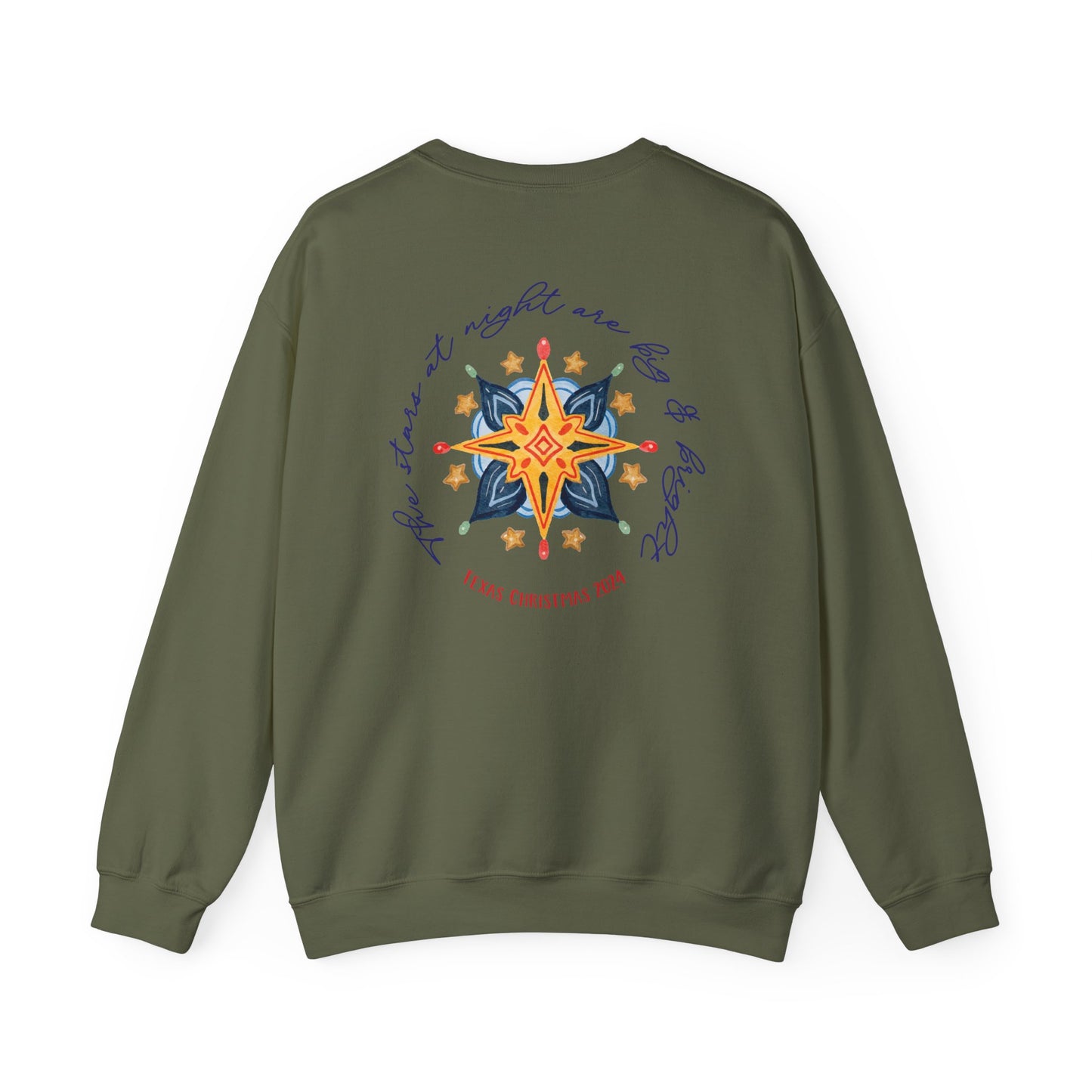 Texas Christmas Northern Star Unisex Heavy Blend™ Crewneck Sweatshirt