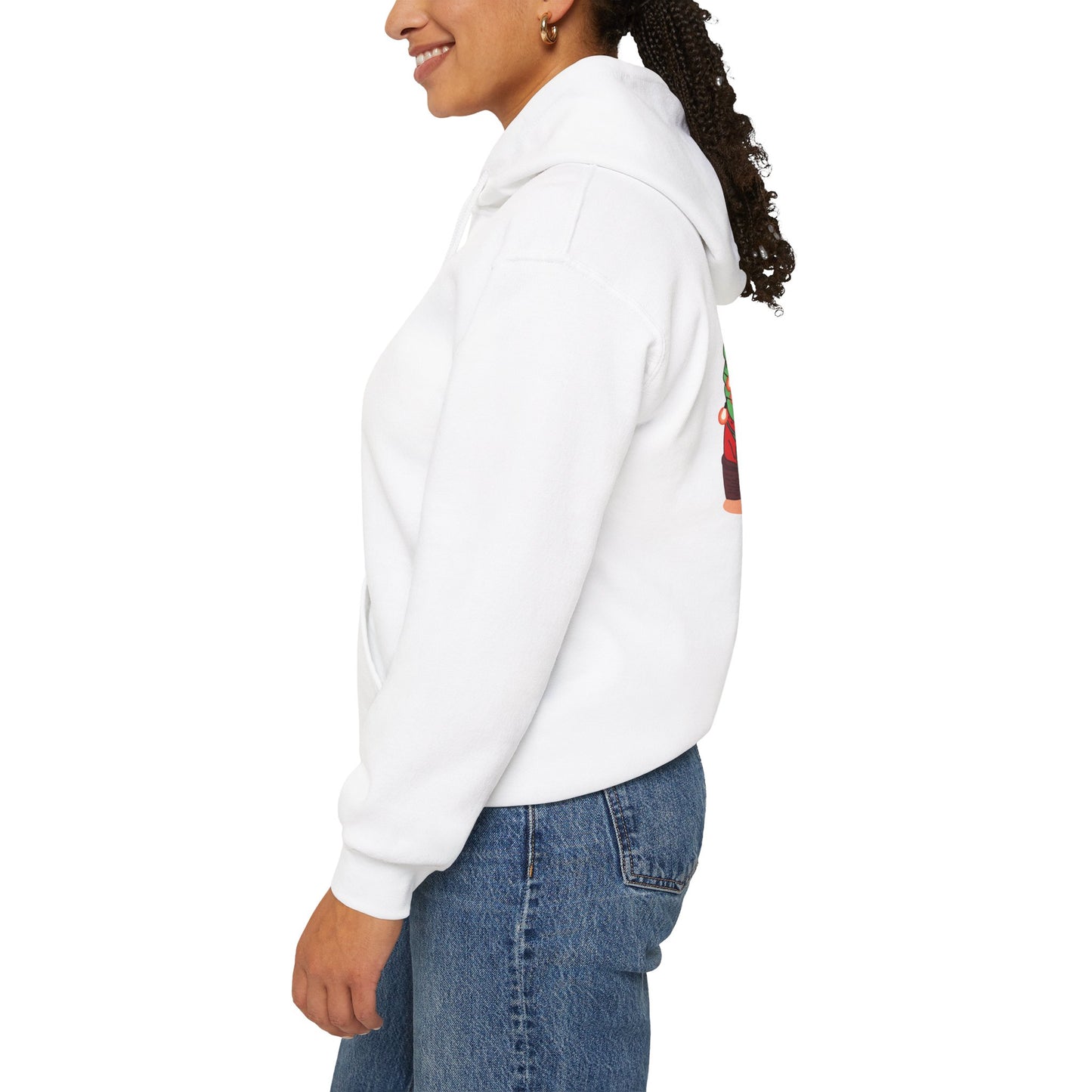Rudolph- Christmas Cowboy Boots Unisex Heavy Blend™ Hooded Sweatshirt
