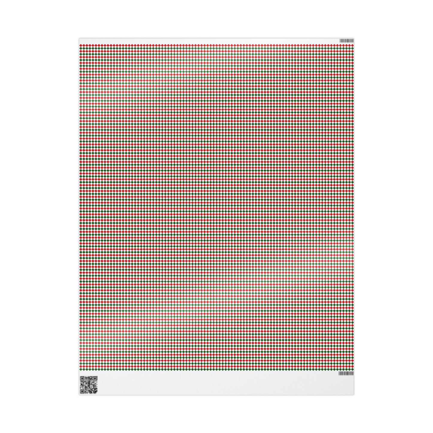 Christmas Red & Green Stripes Argyle Wrapping Paper