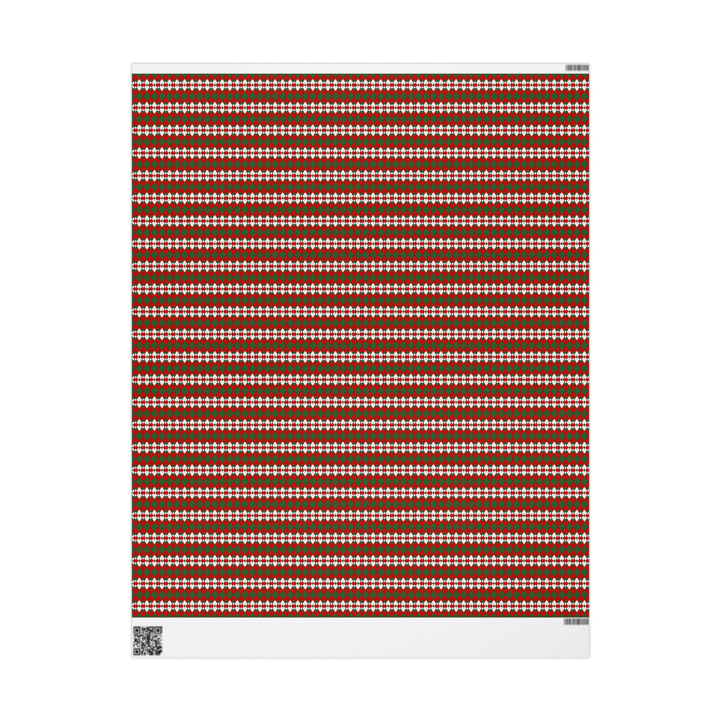 Christmas Extra Argyle Wrapping Paper