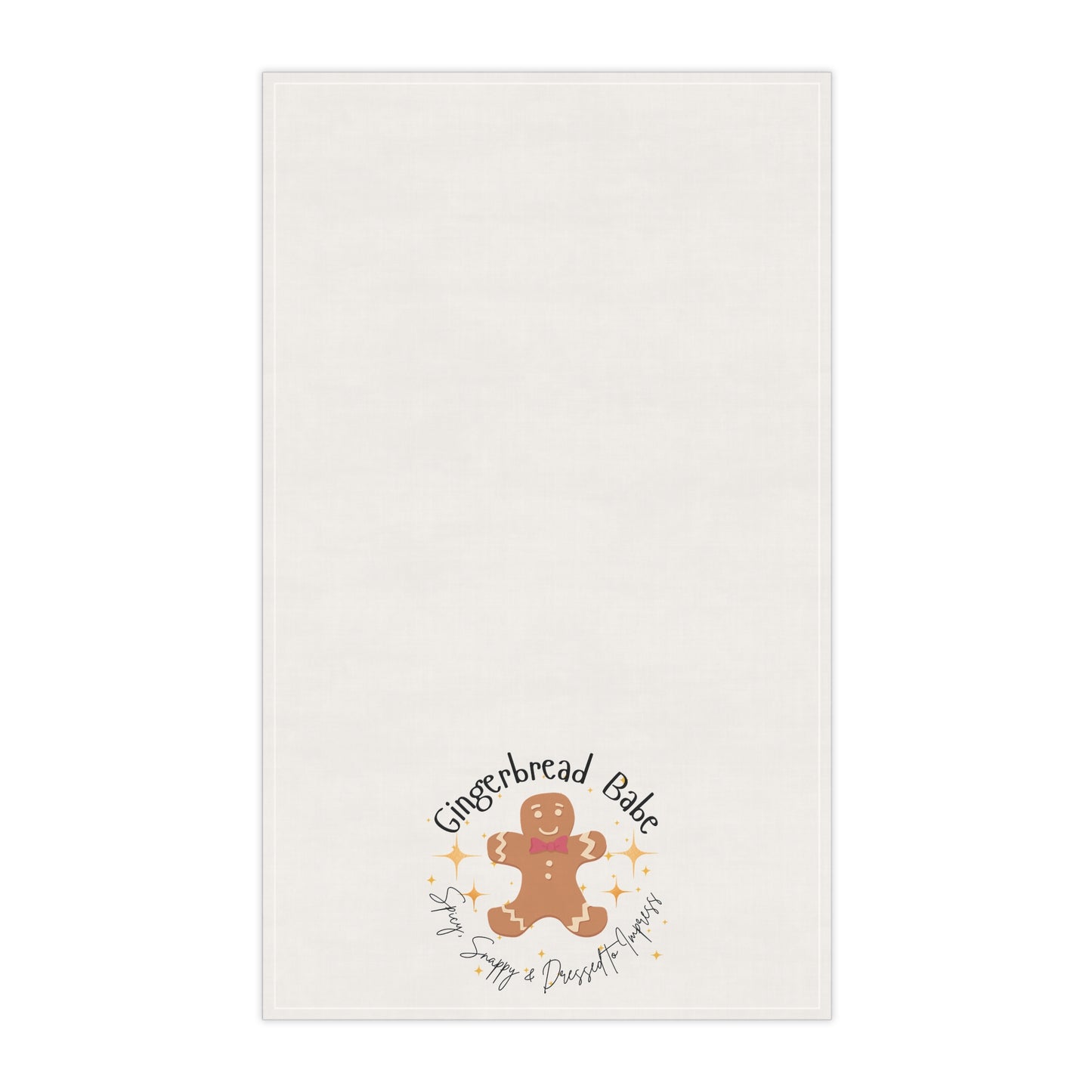 Team Gingerbread Hand Towel | Spicy, Snappy, & Dressed to Impress