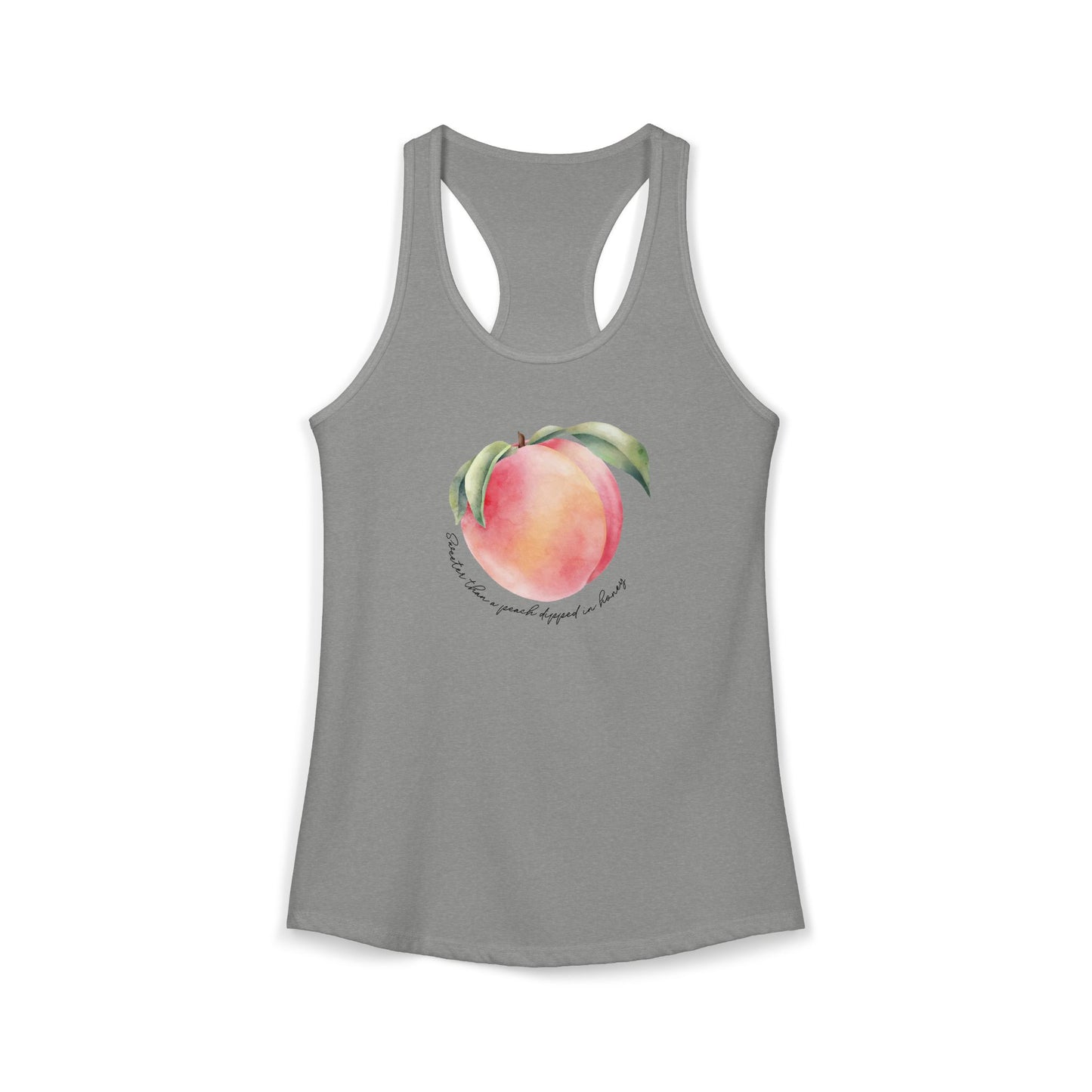Sweeter Than A Peach In Honey Women's Ideal Racerback Tank