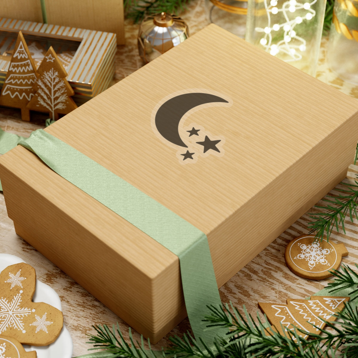 Moon & Stars Valentine Kiss-Cut Stickers