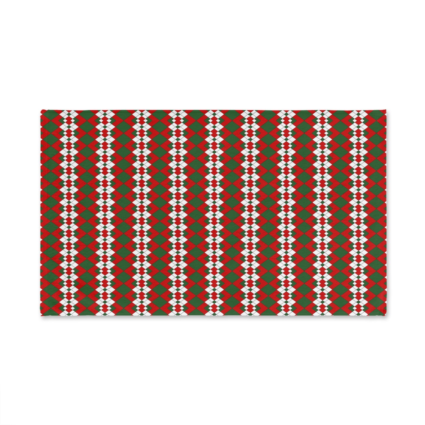 Christmas Extra Argyle Hand Towel