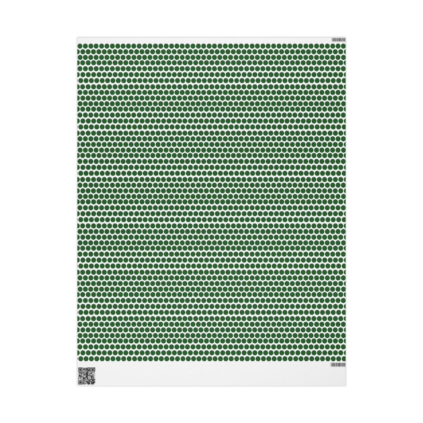 Green Polka Dot Wrapping Paper | Luxury Matte or Glossy Gift Wrap, 90gsm Fine Art Paper, 3 Sizes