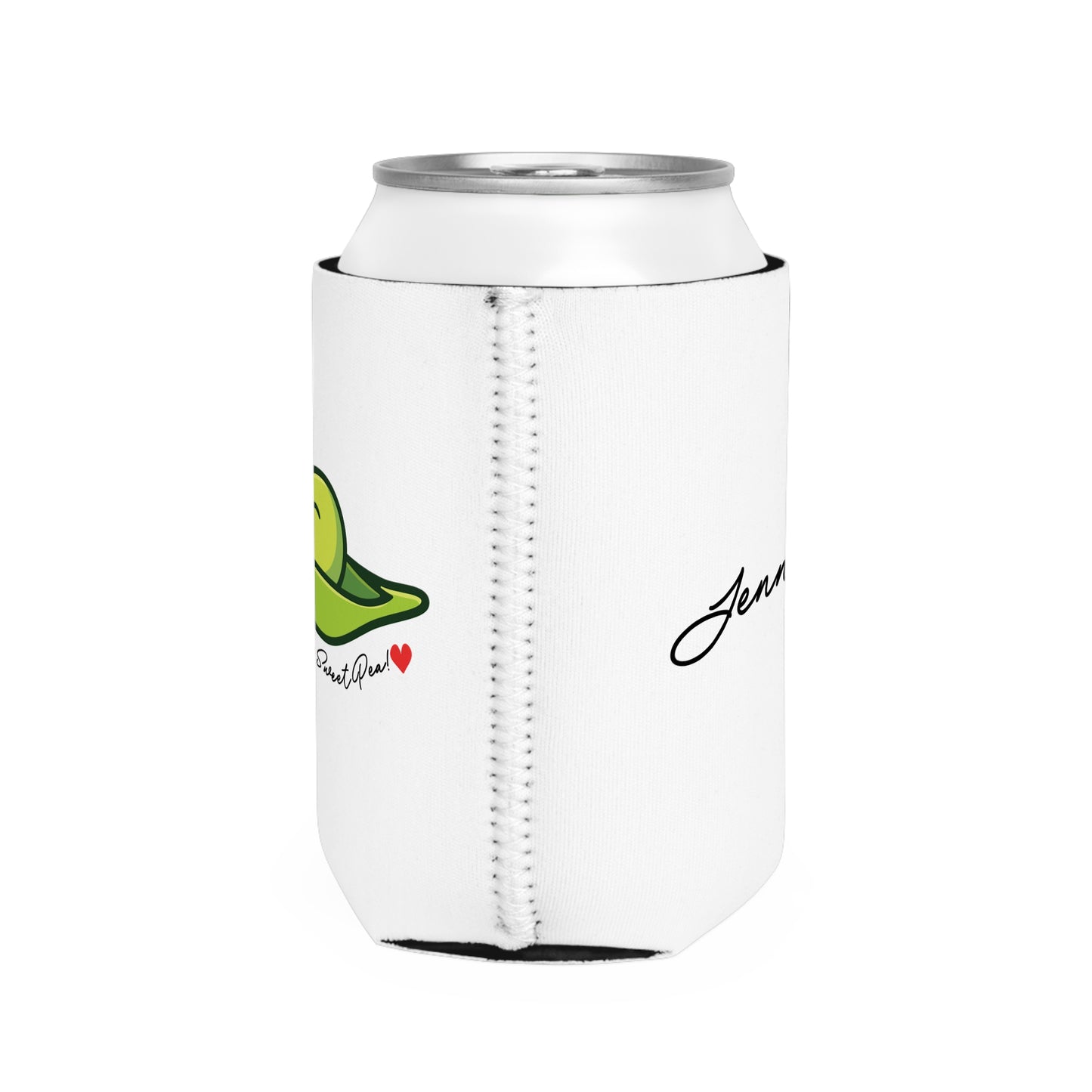 Sweet Pea Valentines Personalize Custom Name Can Cooler Sleeve