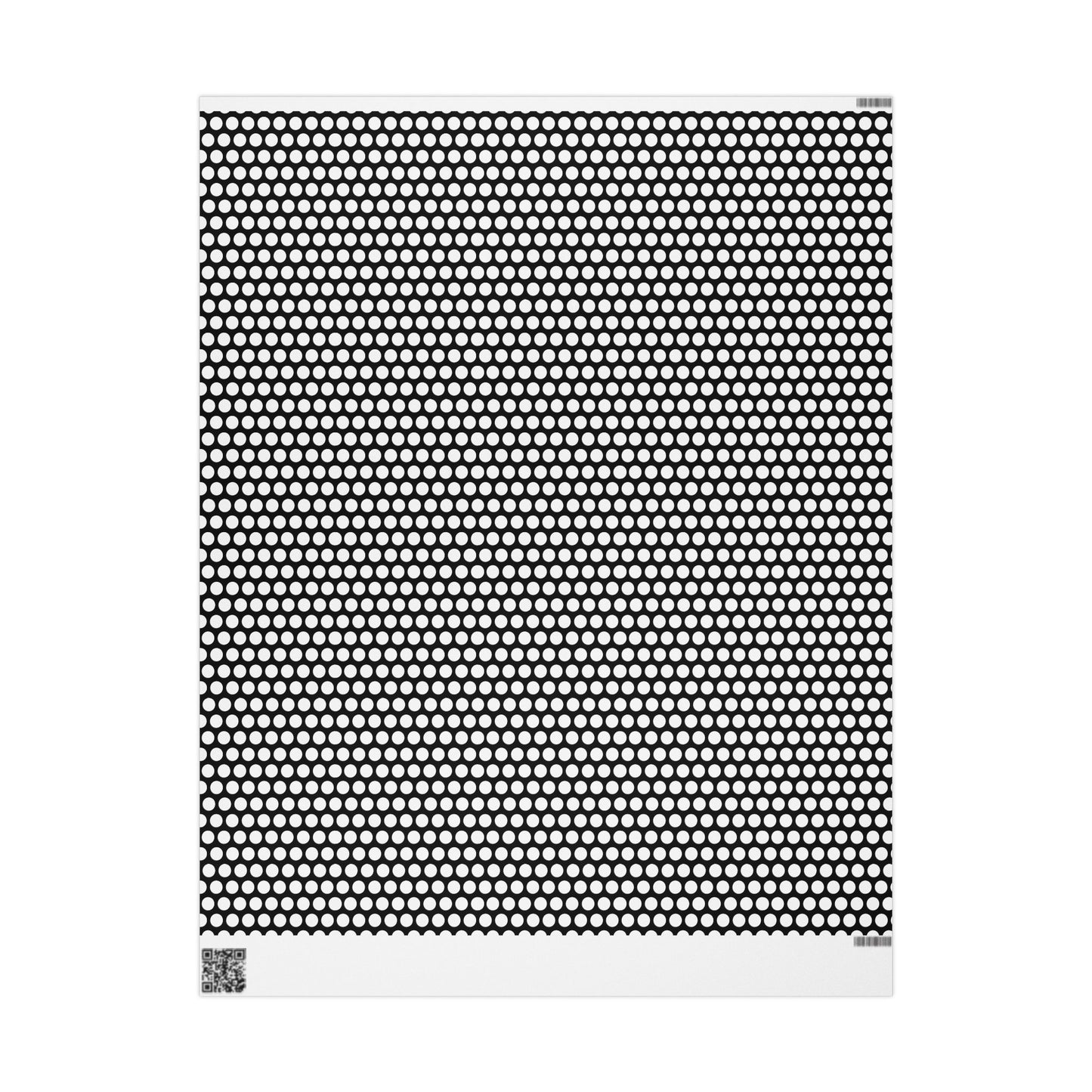 White Dot Black Wrapping Paper