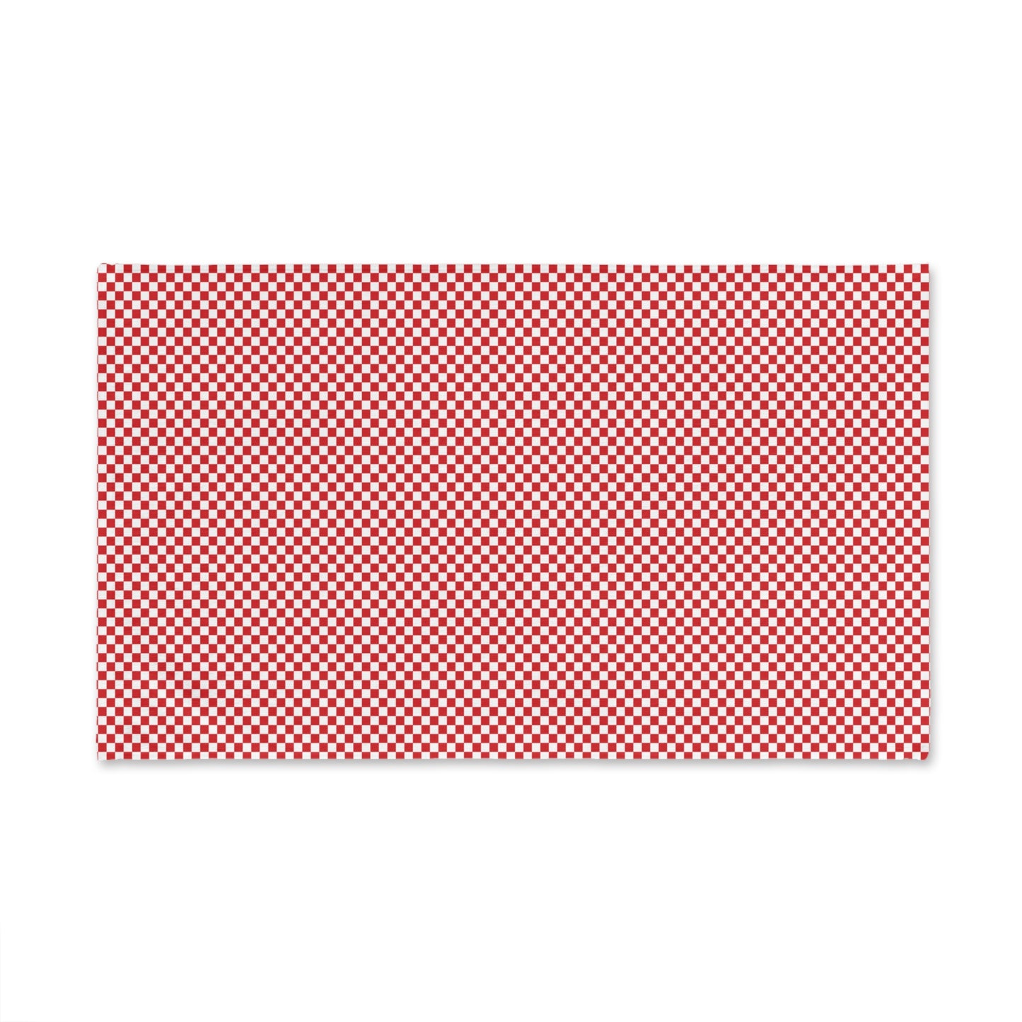 Red Checkered Hand Towel