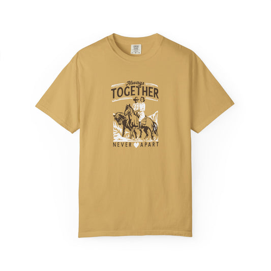 Always Together Western Valentines Unisex Garment-Dyed T-shirt