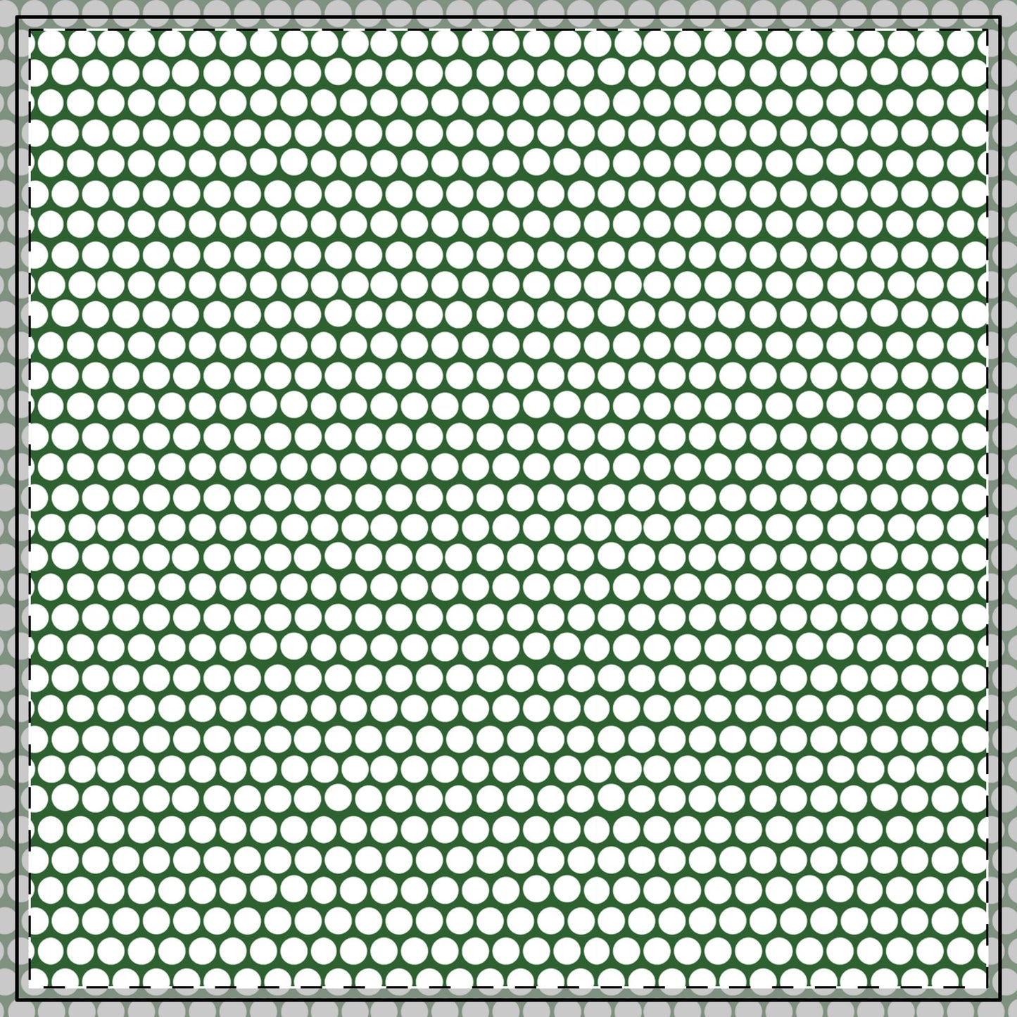 White Polka Dots on Green Square/Rectangle Tablecloths