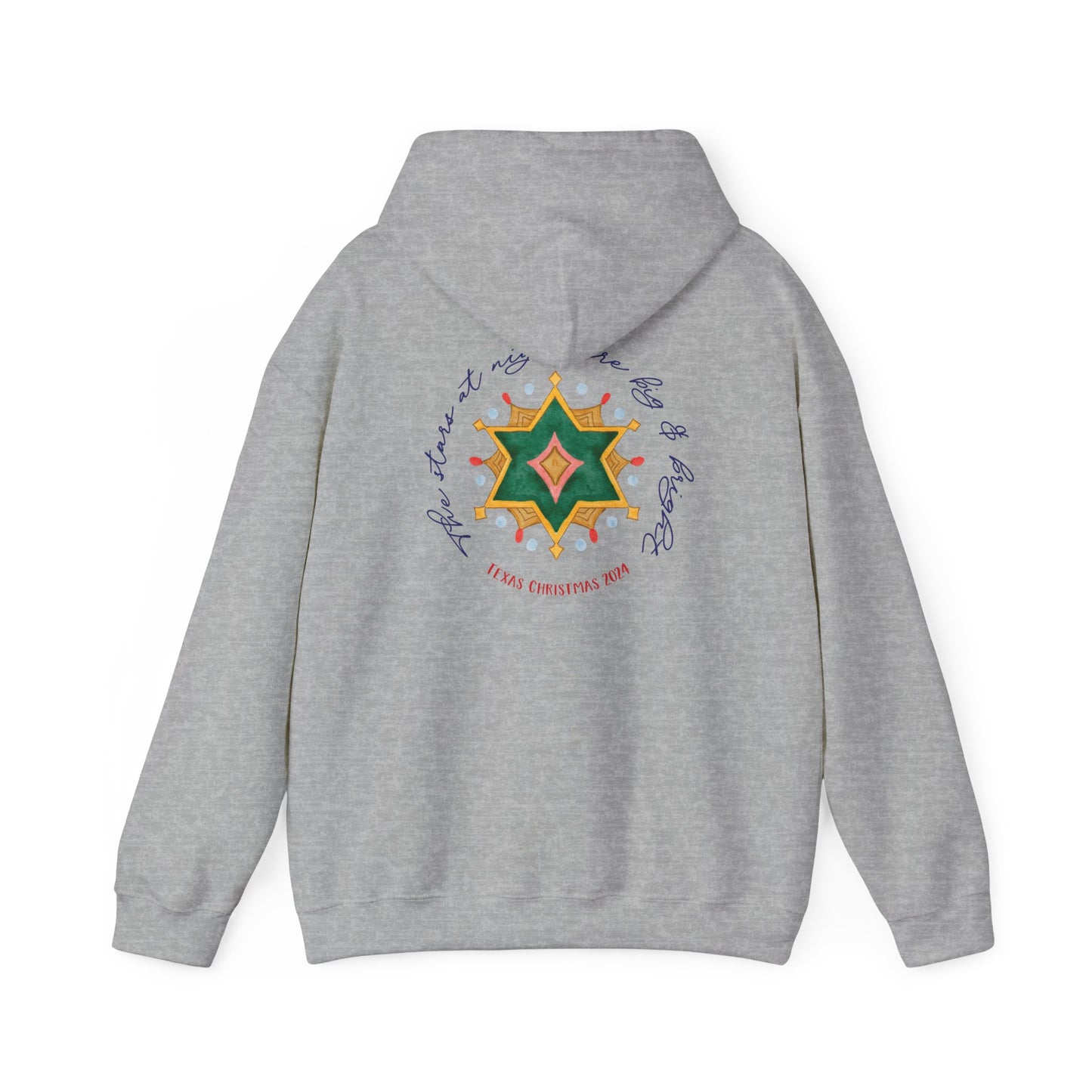 Texas Christmas Eastern Star Unisex Heavy Blend™ Hooded Sweatshirt