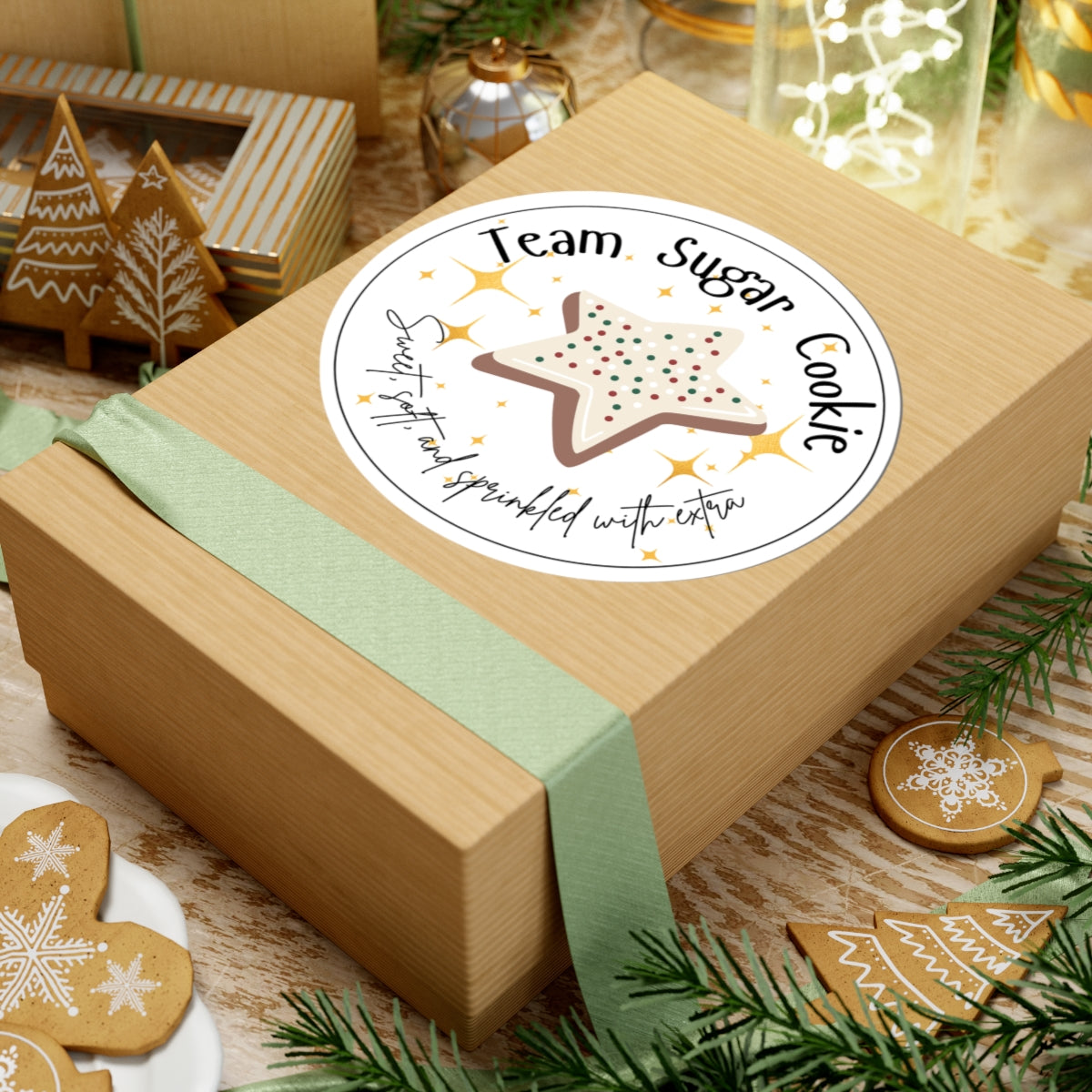 Team Sugar Cookie Sticker | Sweet, Soft, & Sprinkled With Extra