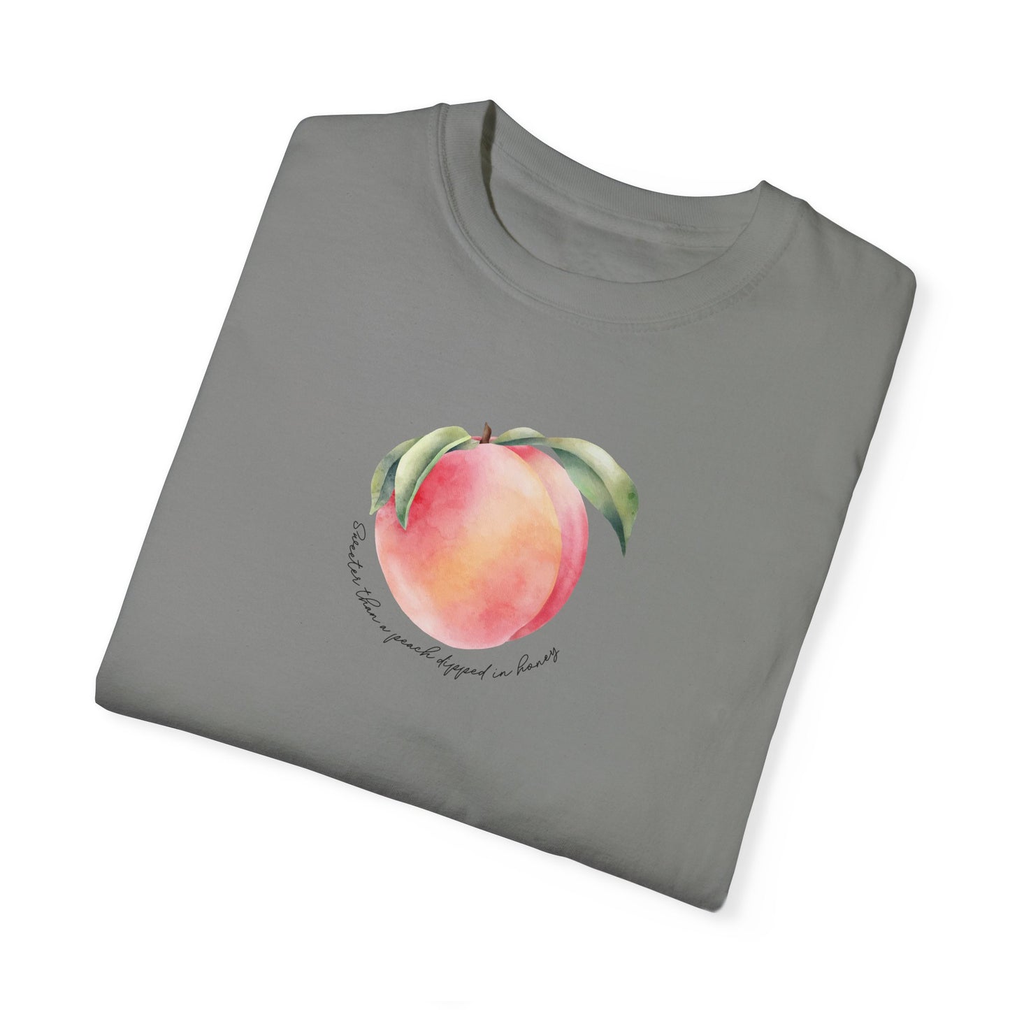 Sweeter Than A Peach In Honey Unisex Garment-Dyed T-shirt
