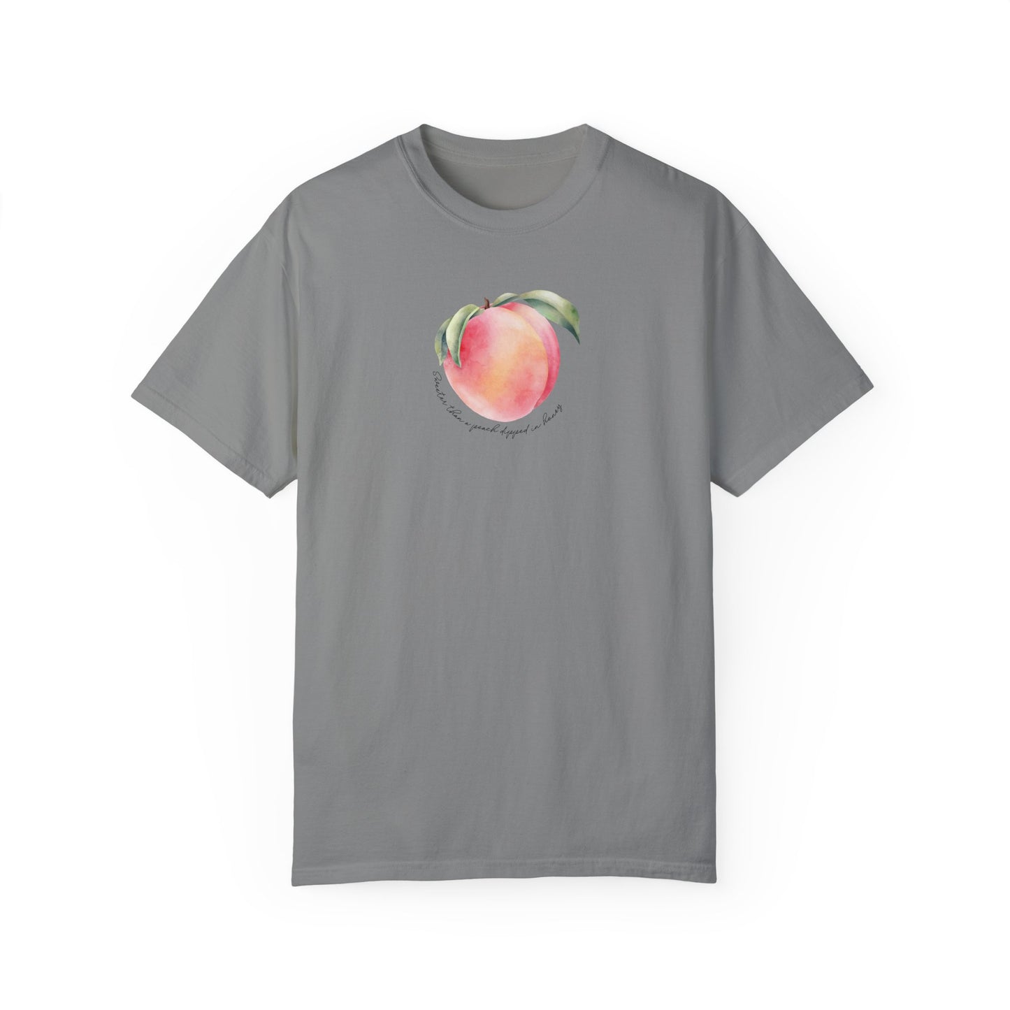 Sweeter Than A Peach In Honey Unisex Garment-Dyed T-shirt