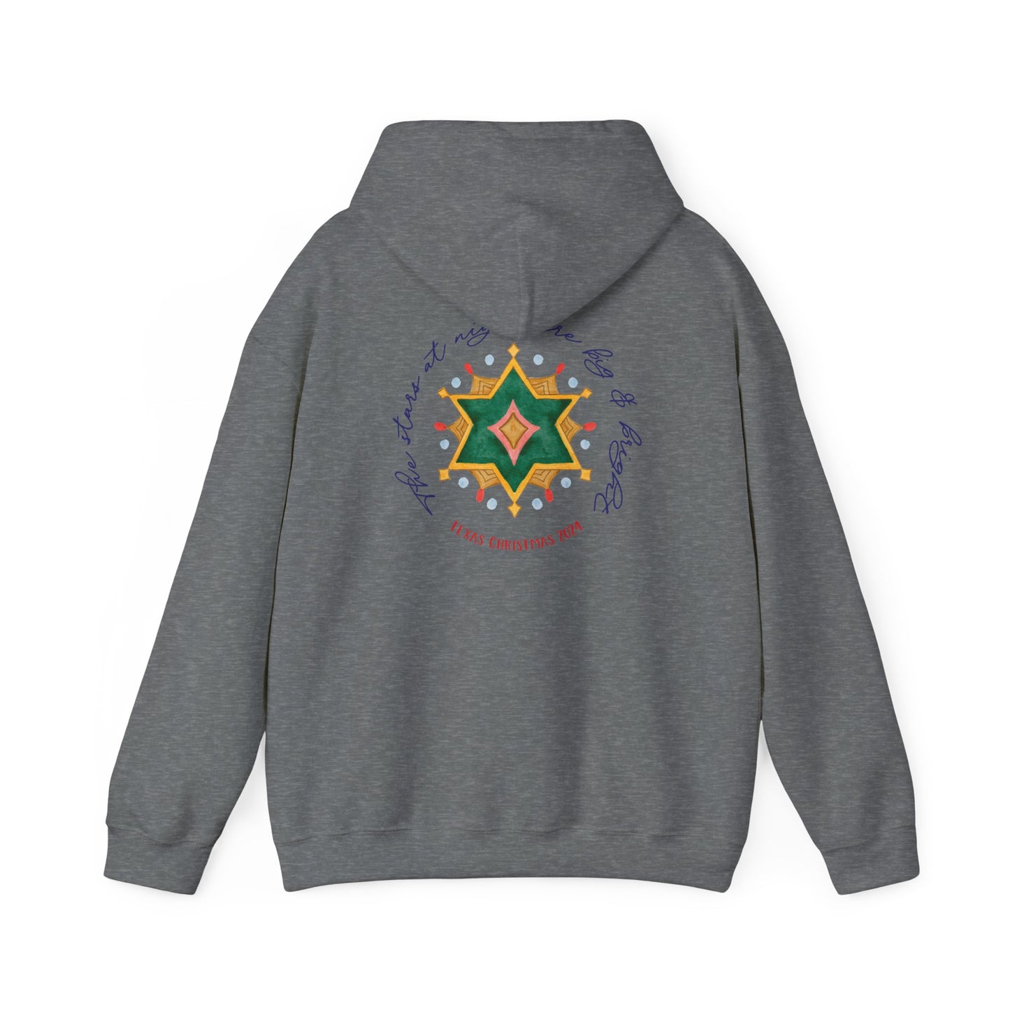 Texas Christmas Eastern Star Unisex Heavy Blend™ Hooded Sweatshirt