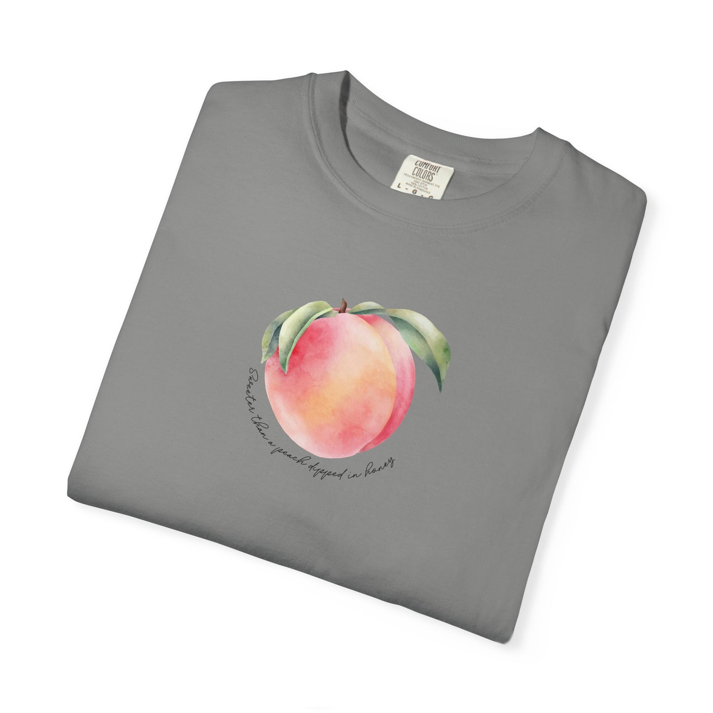 Sweeter Than A Peach In Honey Unisex Garment-Dyed T-shirt