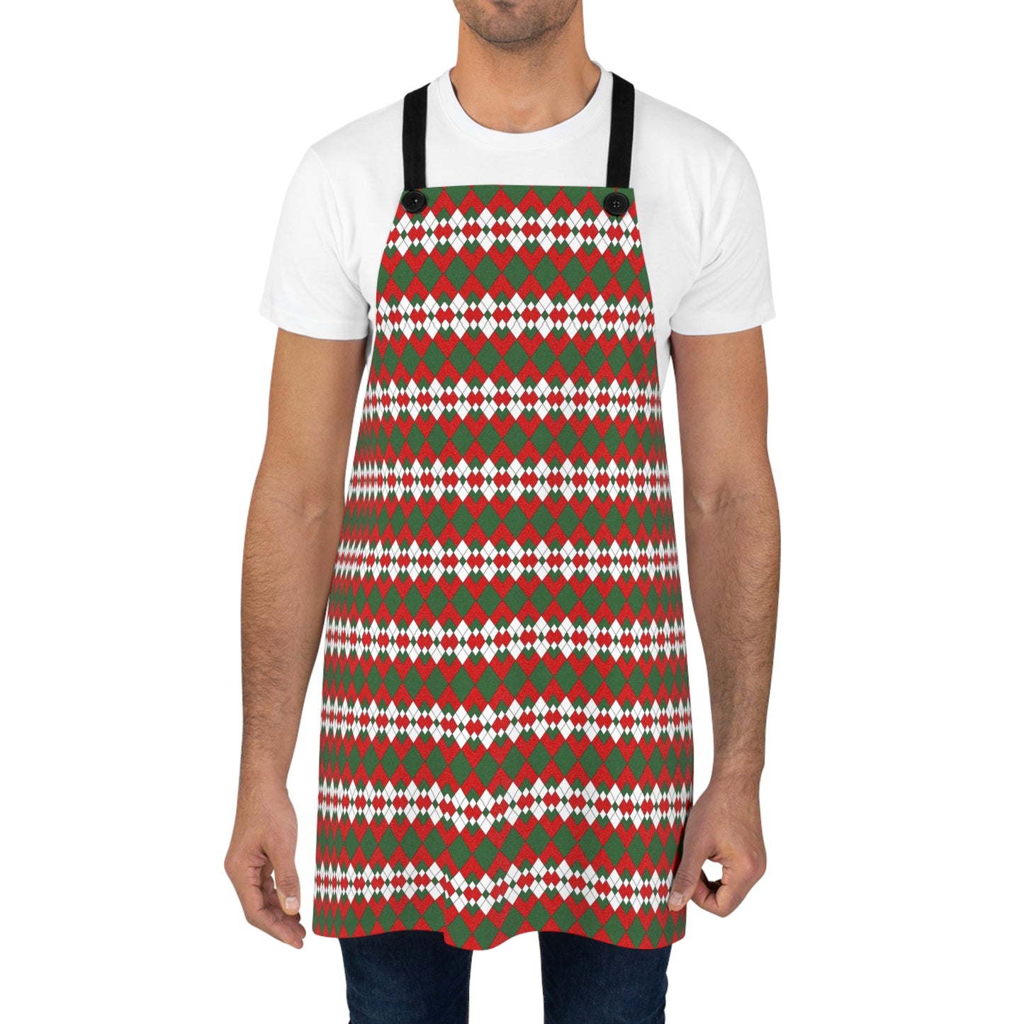 Christmas Extra Argyle Apron