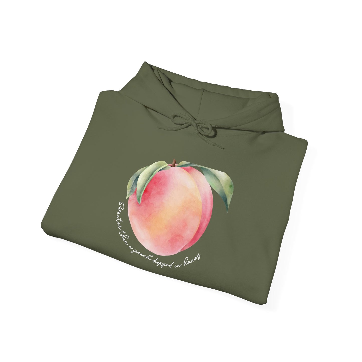 Sweeter Than A Peach In Honey Unisex Heavy Blend™ Hooded Sweatshirt