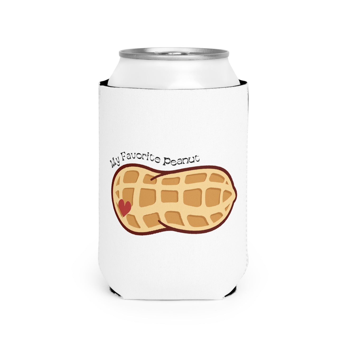 My Favorite Peanut Valentines Personalize Custom Name Can Cooler Sleeve
