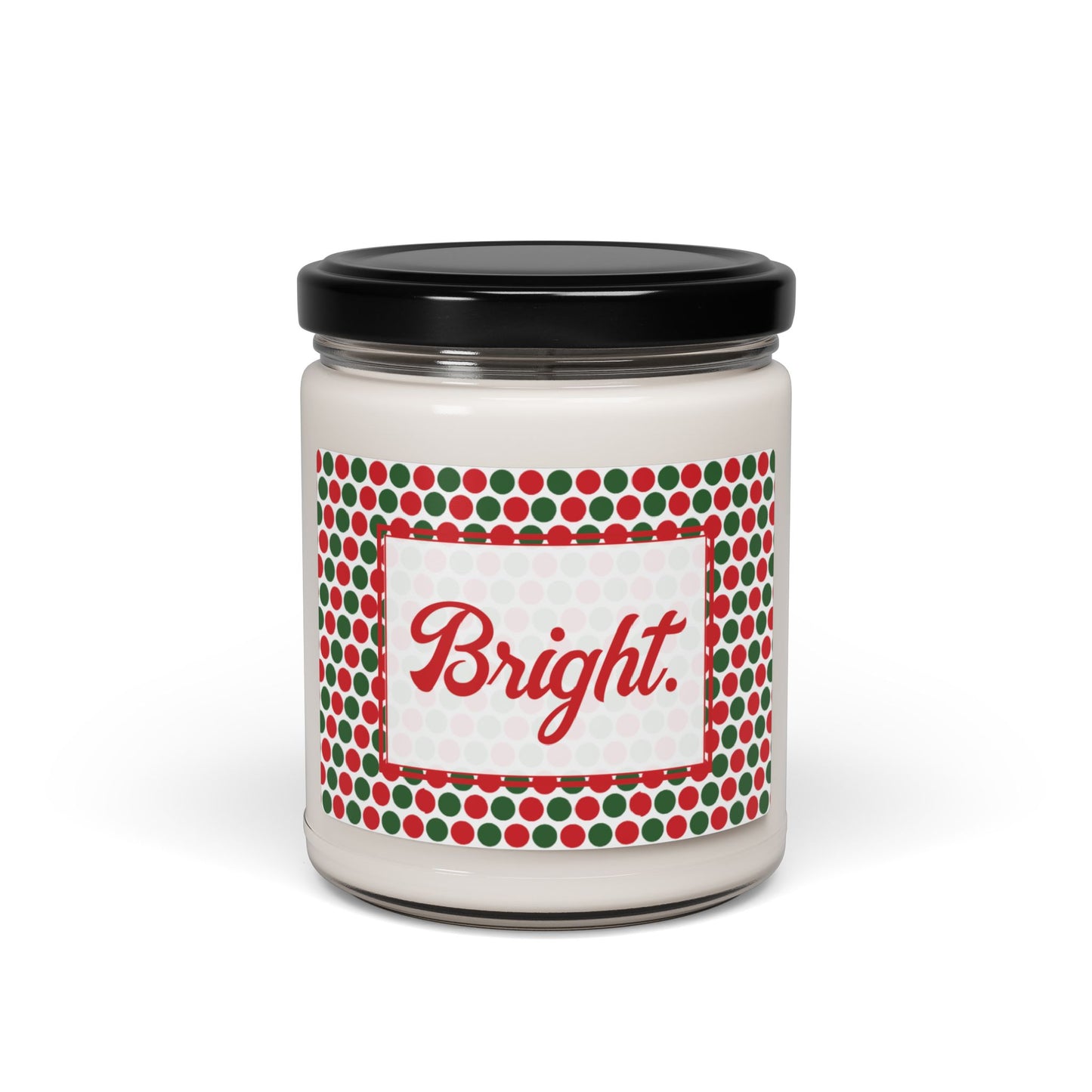 Bright- Christmas Polka Dot Party Scented Soy Candle, 9oz