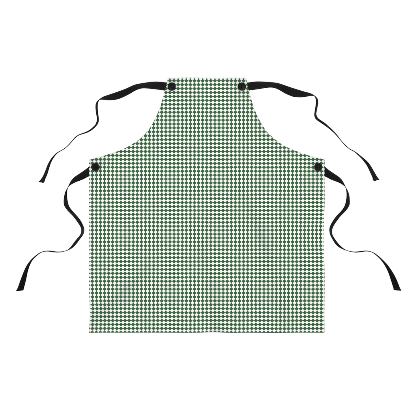 Green Argyle Apron