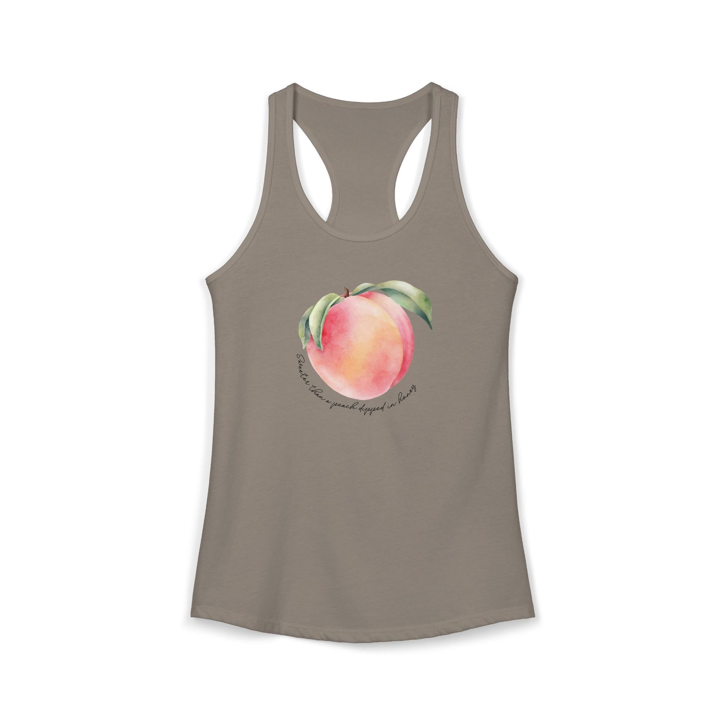 Sweeter Than A Peach In Honey Women's Ideal Racerback Tank