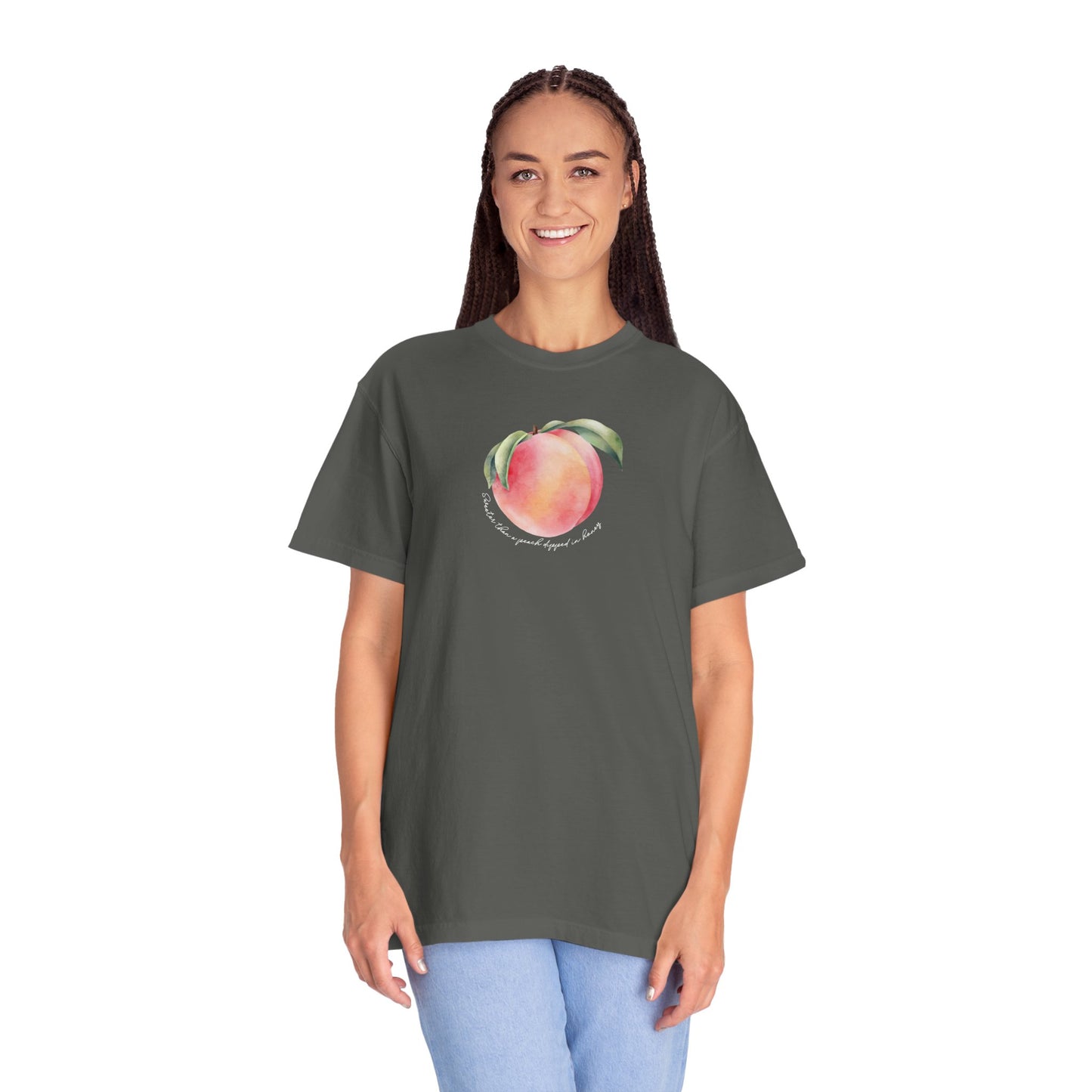 Sweeter Than A Peach In Honey Unisex Garment-Dyed T-shirt