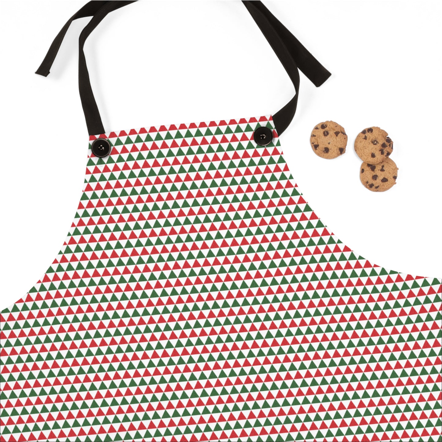 Christmas Red & Green Triangles Apron