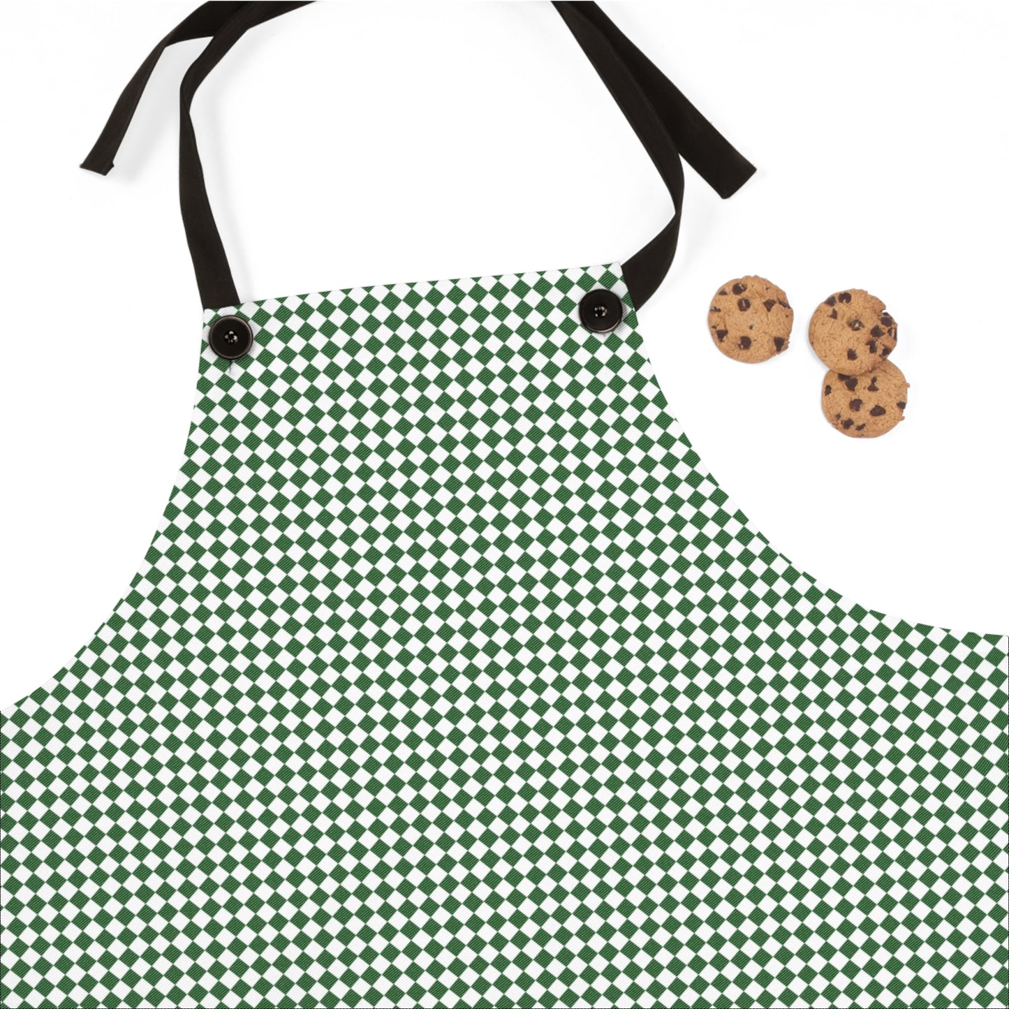 Green Argyle Apron