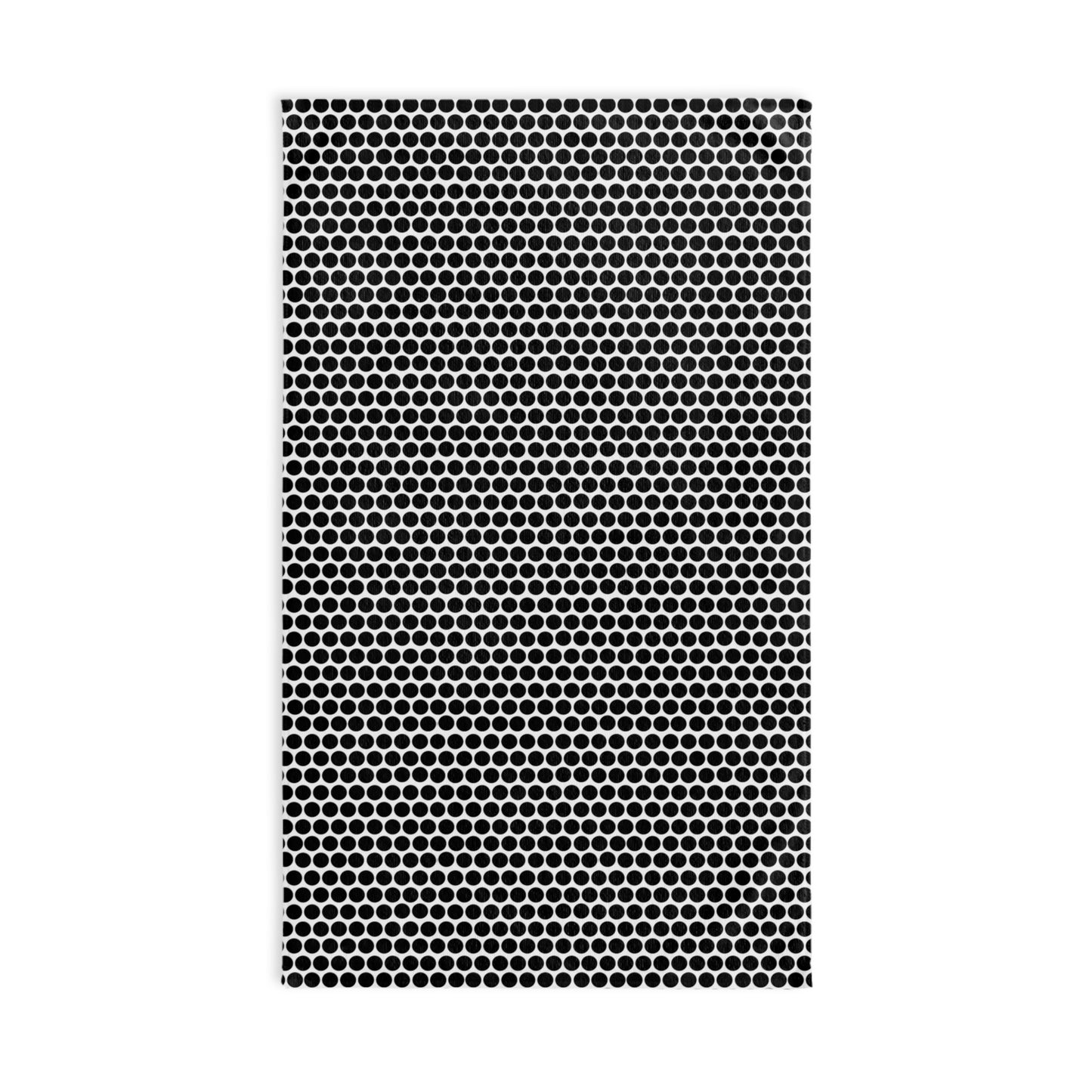 Black Polka Dots Hand Towel