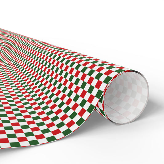 Christmas Checkered Wrapping Paper